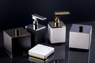 Контейнер Boheme чёрный/хром 10964-B-CR